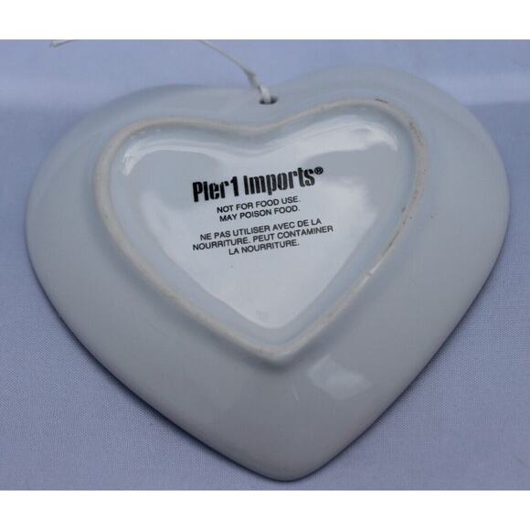Pier 1 Sparkle Heart Trinket Utility Ring Jewelry Plate RARE - Picture 2 of 3